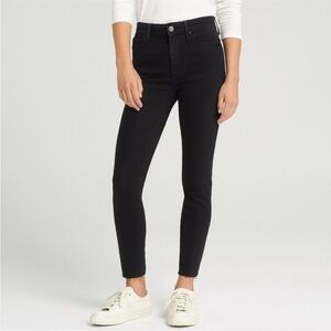 Mother The Looker Ankle Fray Jeans Not Guilty Black Skinny 28
